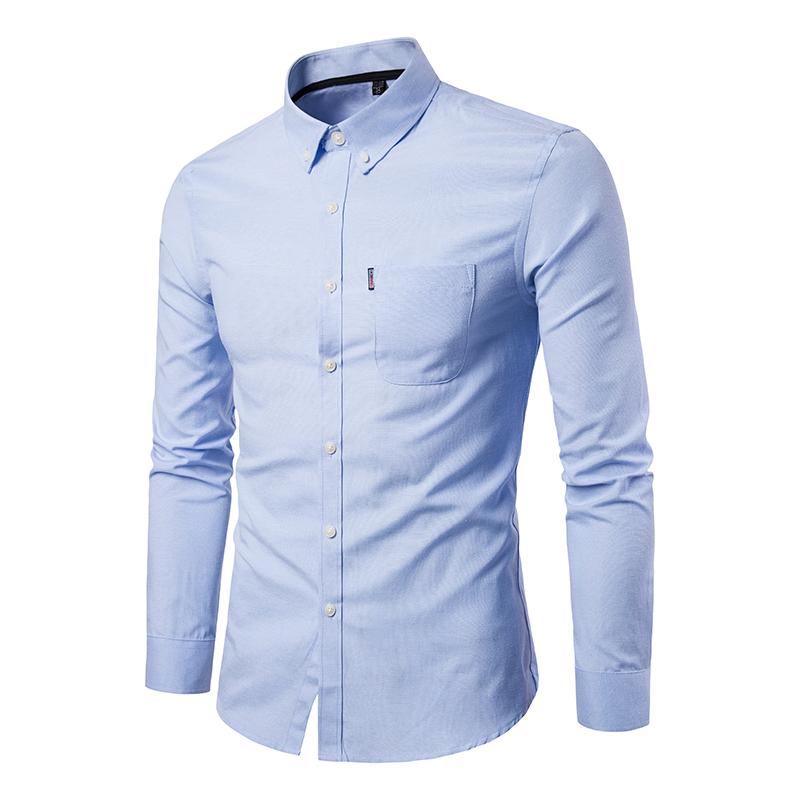 Mens Solid Color Lapel Shirt 44750186X