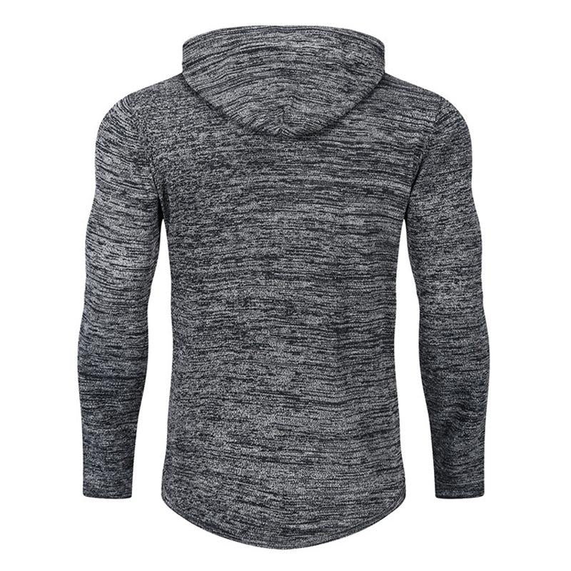 Mens Hooded Knit Pullover Sweater 18070031X