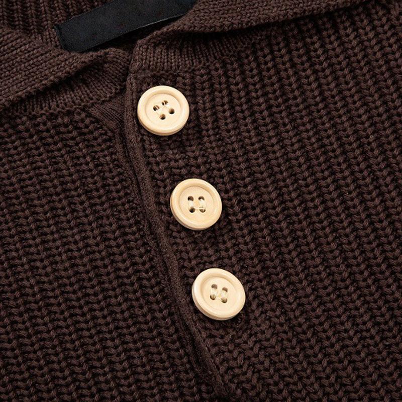 Mens Casual Solid Color Long-Sleeved Knitwear 27936612Y