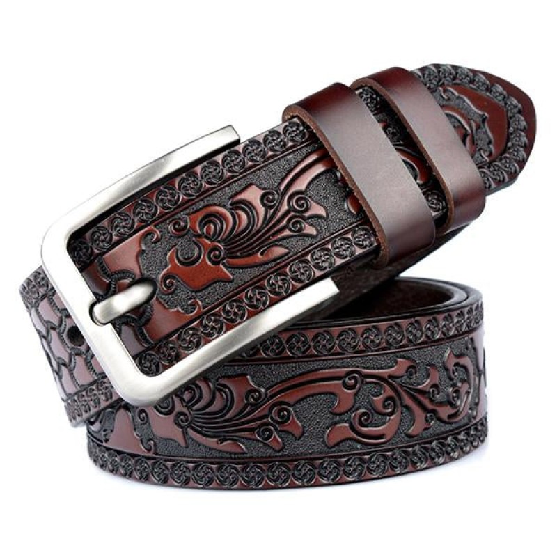 COWHIDE ENGRAVED CRAFT BELT 86879097M