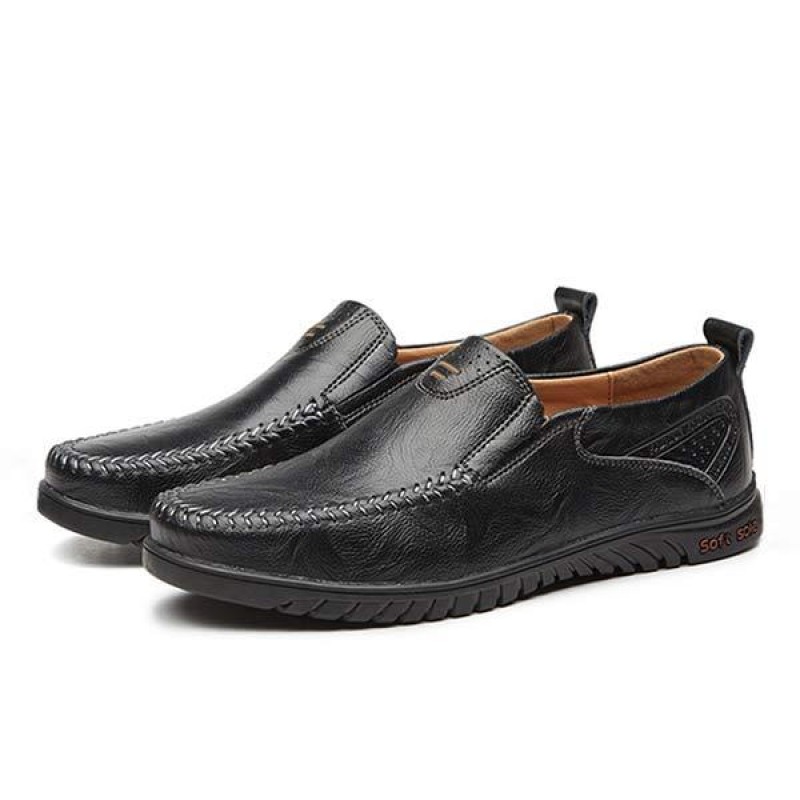 MENS SLIP-ON CASUAL LEATHER SHOES 08026252