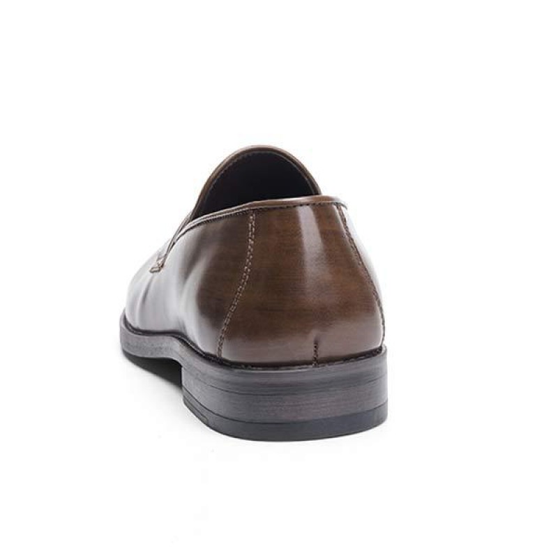 MENS SLIP-ON P LEATHER LOAFERS 66974148