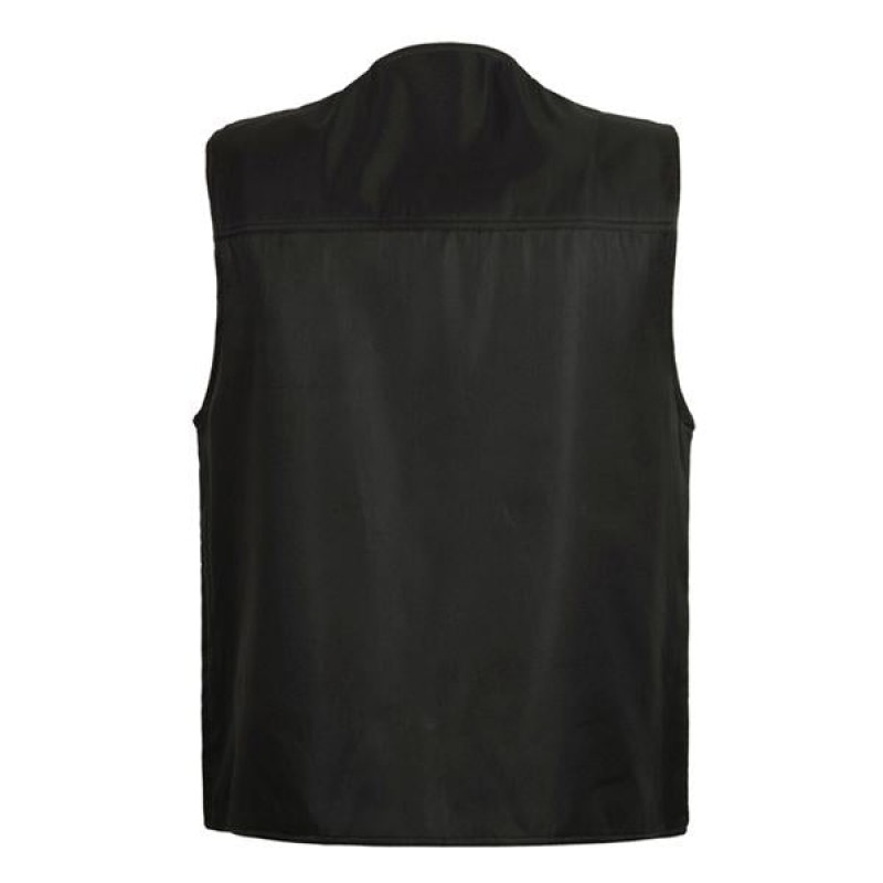 Mens V-neck Double Pocket Button Vest 00317594X