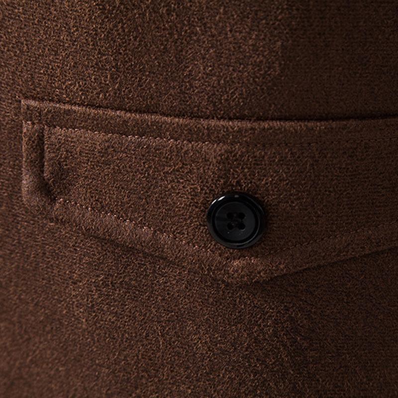 Mens Vintage V Neck Suede Vest 00119739X