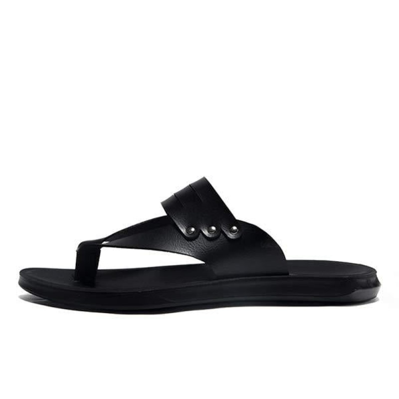 MENS SAND FLIP-FLOPS LEATHER SLIPPERS 95091232
