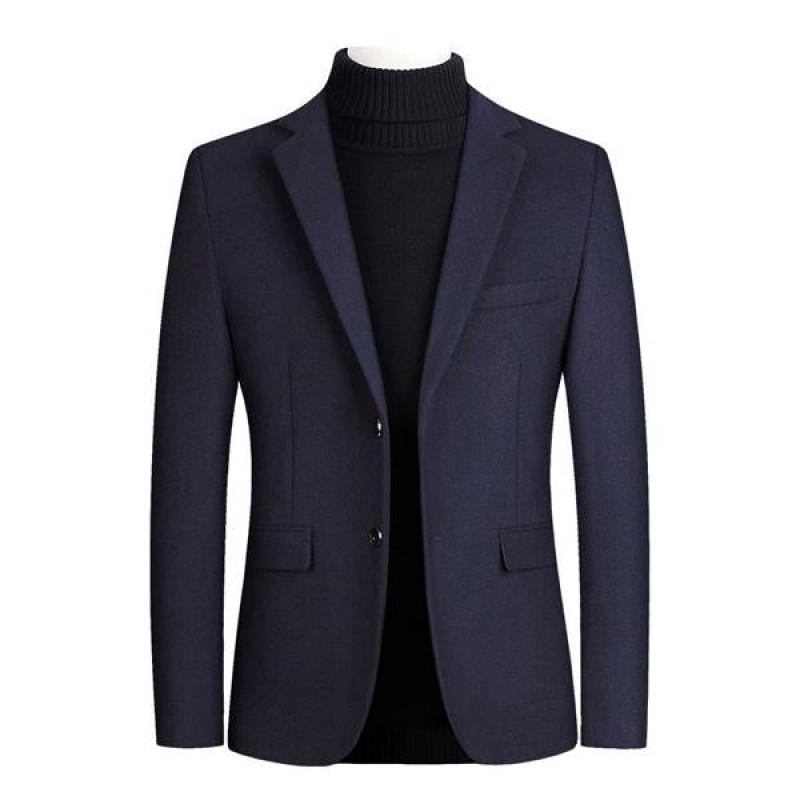 Mens Retro Solid Color Blazer 91179095X