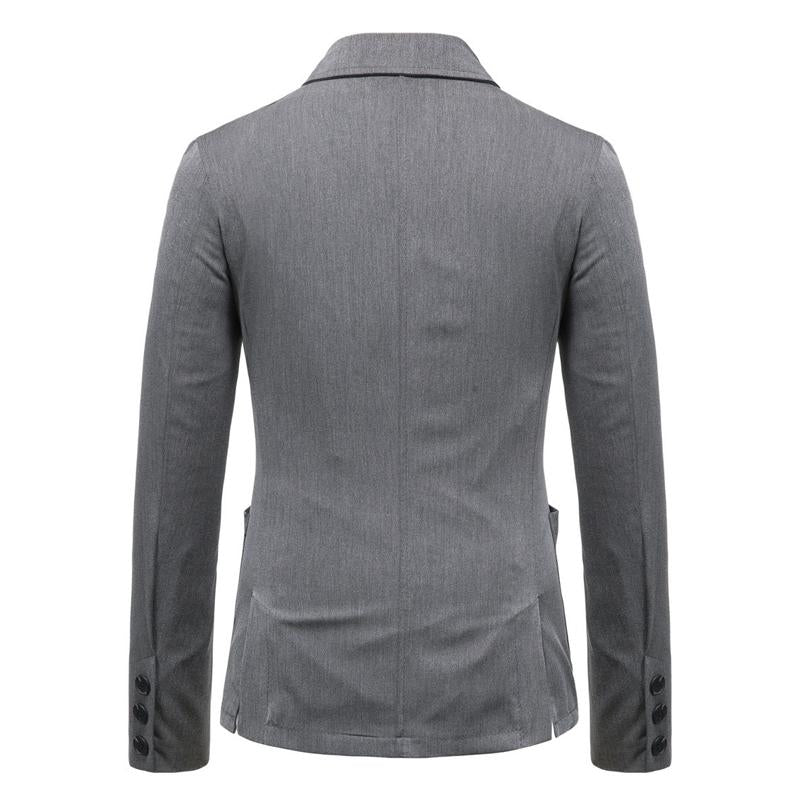 Mens Solid Color Lapel Blazer 81009666X