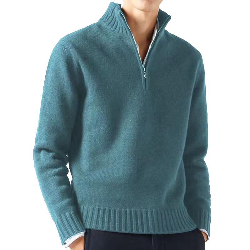Mens Half Turtleneck Zipper Sweater 80664882X