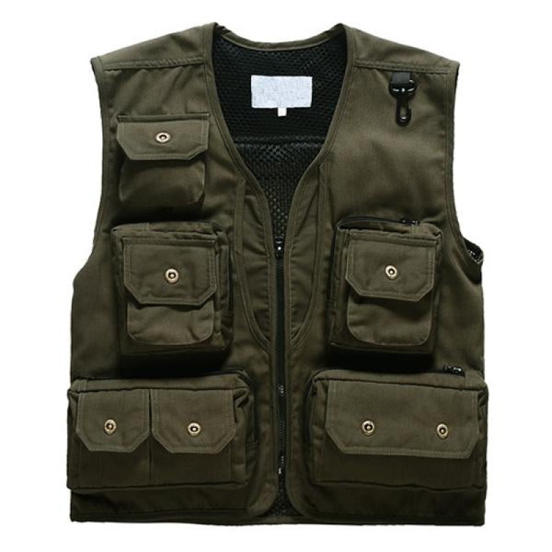 Mens Outdoor Fishing Zip-Up Vest 03991621X