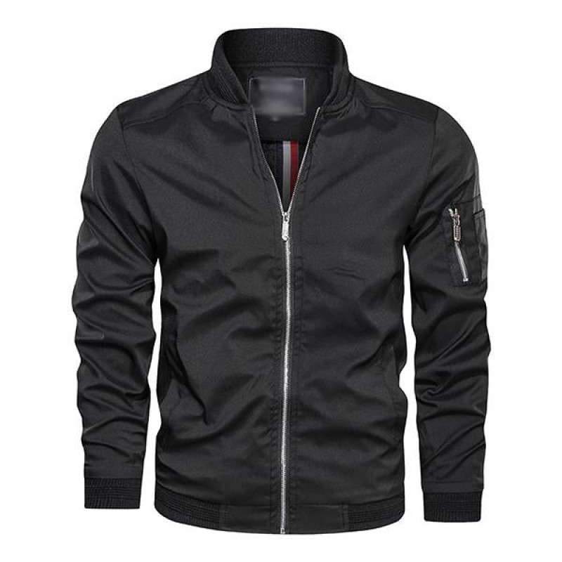 Mens Thin Baseball Collar Casual Jacket 72082655M
