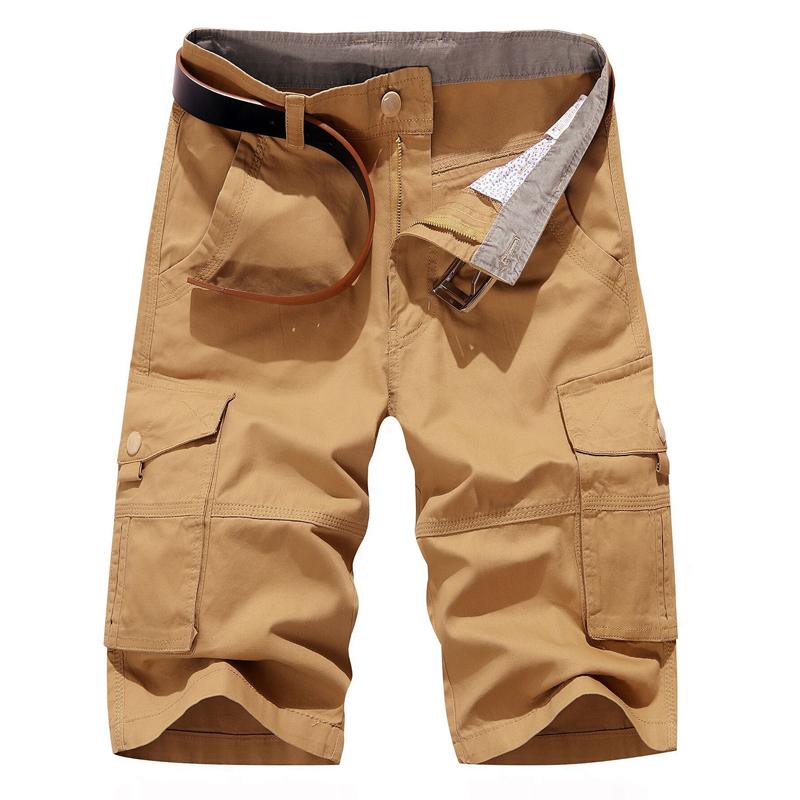 Mens Casual Multi-Pocket Cargo Shorts 49287749Y