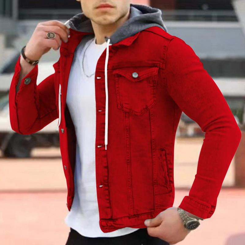 Mens Hooded Workwear Multi-Pocket Jacket 53780015X