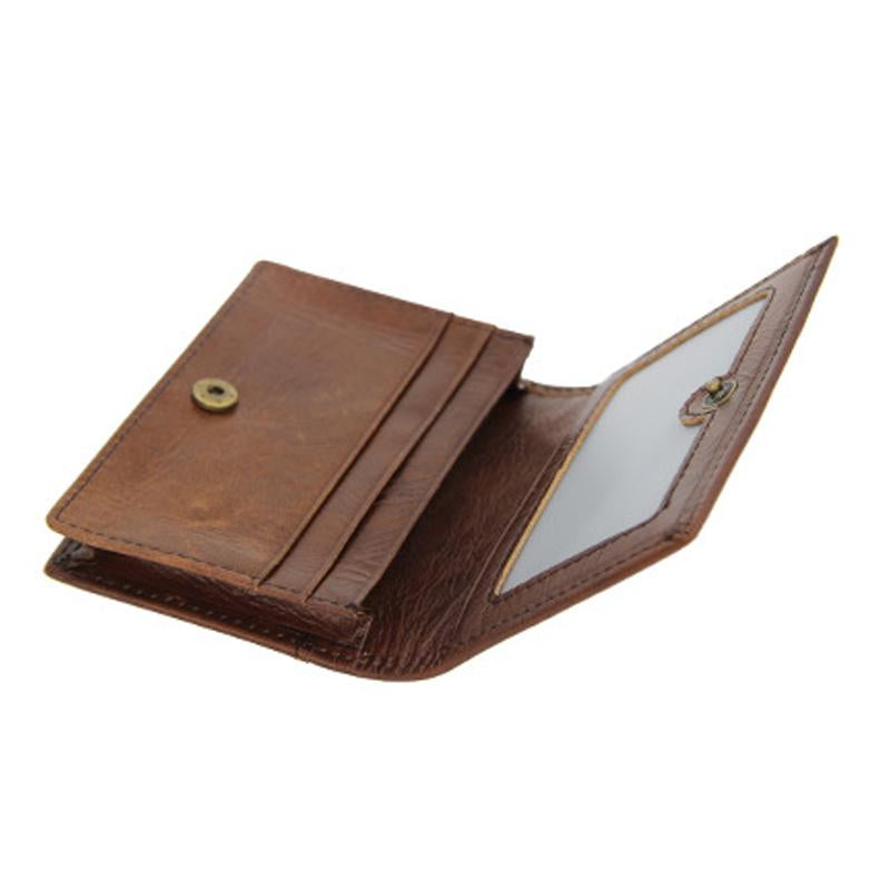 MenS Oil Wax Leather Rfid Anti-Theft Multi-Card Card Holder 75770229Y
