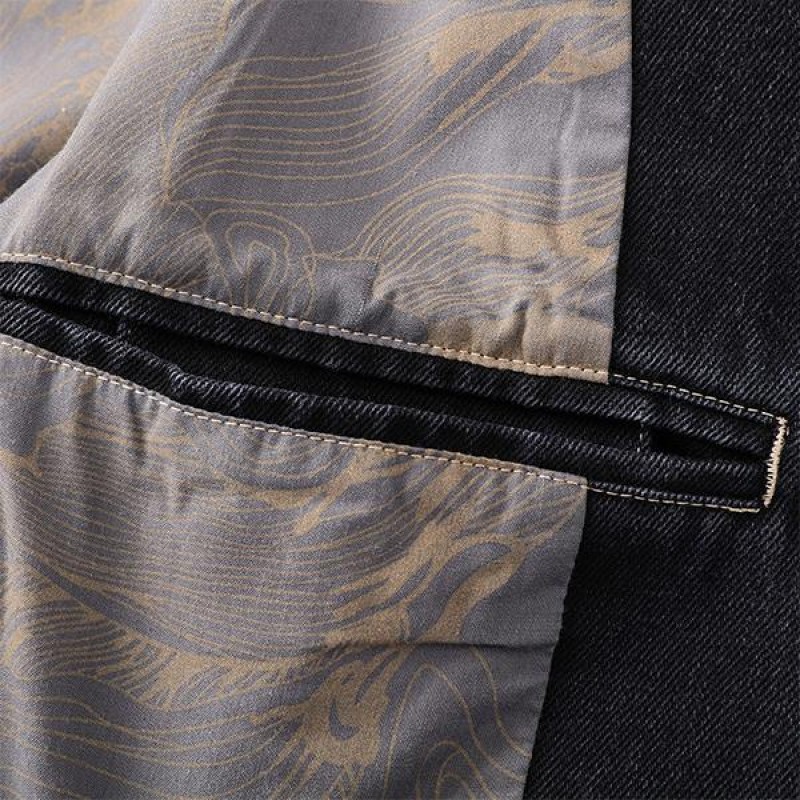 Mens Thin Casual Slim Denim Blazer 71507255M