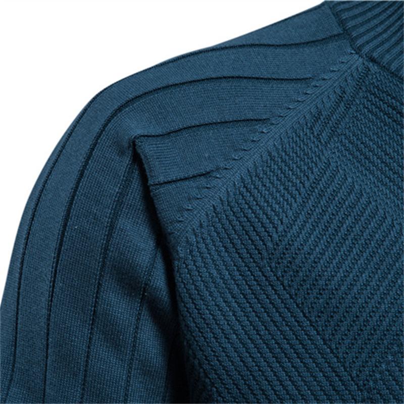 Mens Zippered Stand-up Cardigan Jacket 33798332X