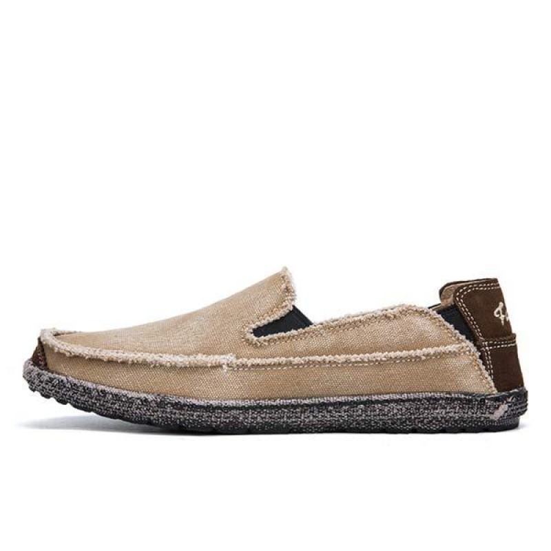 MENS WASHED DENIM CANVAS BREATHABLE CASUAL SHOES 14309547