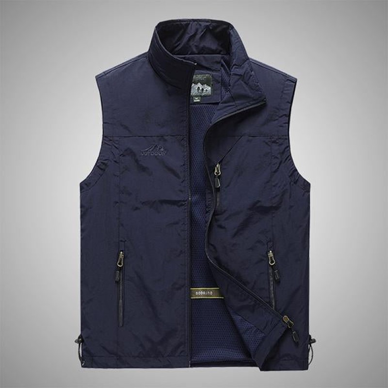 MENS CASUAL OUTDOOR LEISURE VEST 07692649M