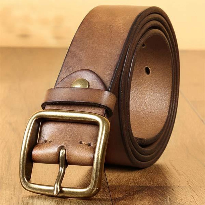 VINTAGE COWHIDE BELT 89302689W