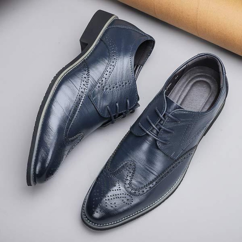 MENS BROGUE FORMAL LEATHER SHOES 03039665