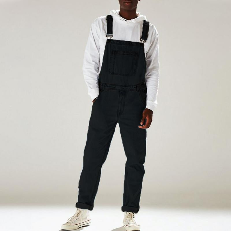 Mens Casual Vintage Denim Overalls 89080389Y