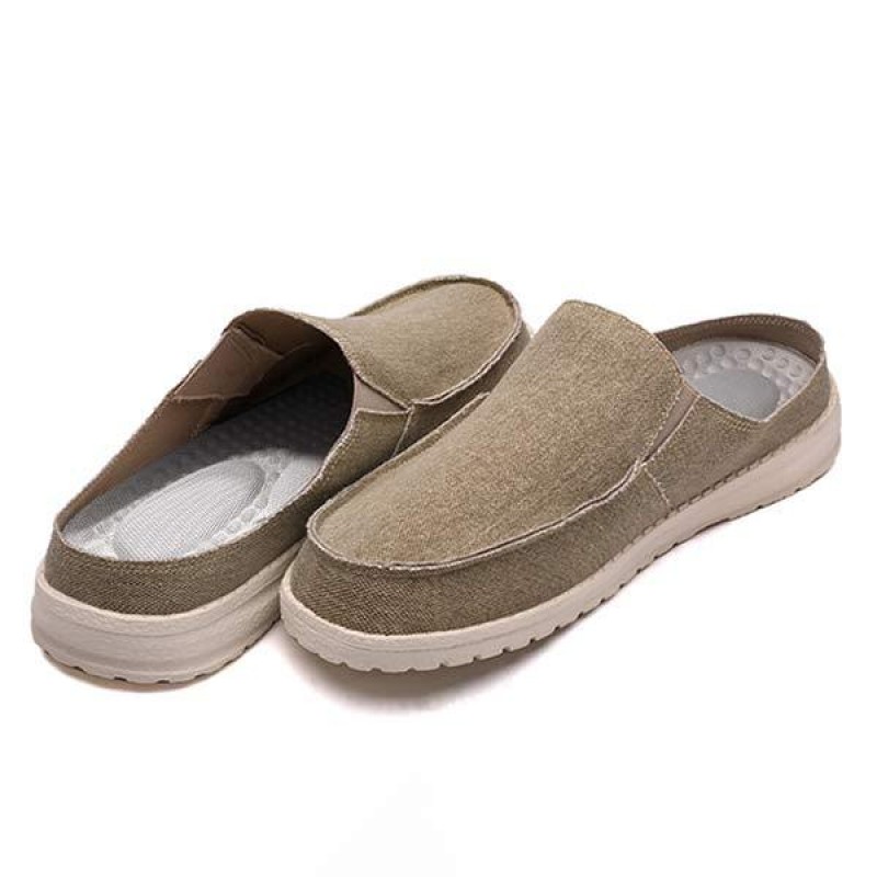 MENS CANVAS HALF SLIPPERS 57766539