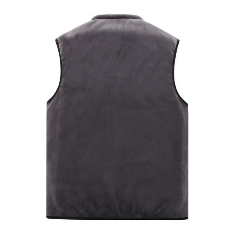 Mens V-Neck Fleece Thermal Vest 37128088X