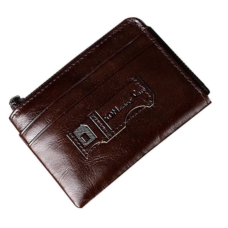 MenS Leather Rfid Multi-Function Card Slot Mini Case 69825984Y