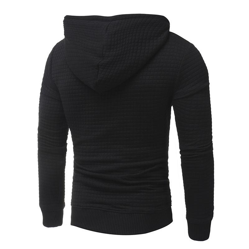 Mens Zipper Decor Loose Fit Casual Hoodie 22625474Z