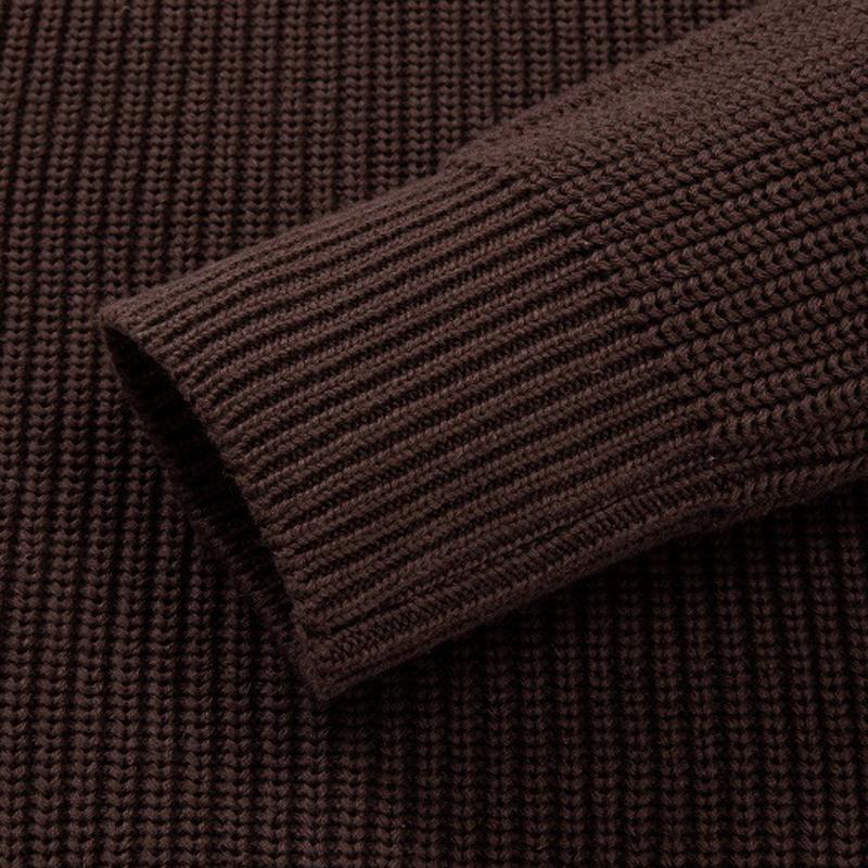 Mens Casual Solid Color Long-Sleeved Knitwear 27936612Y