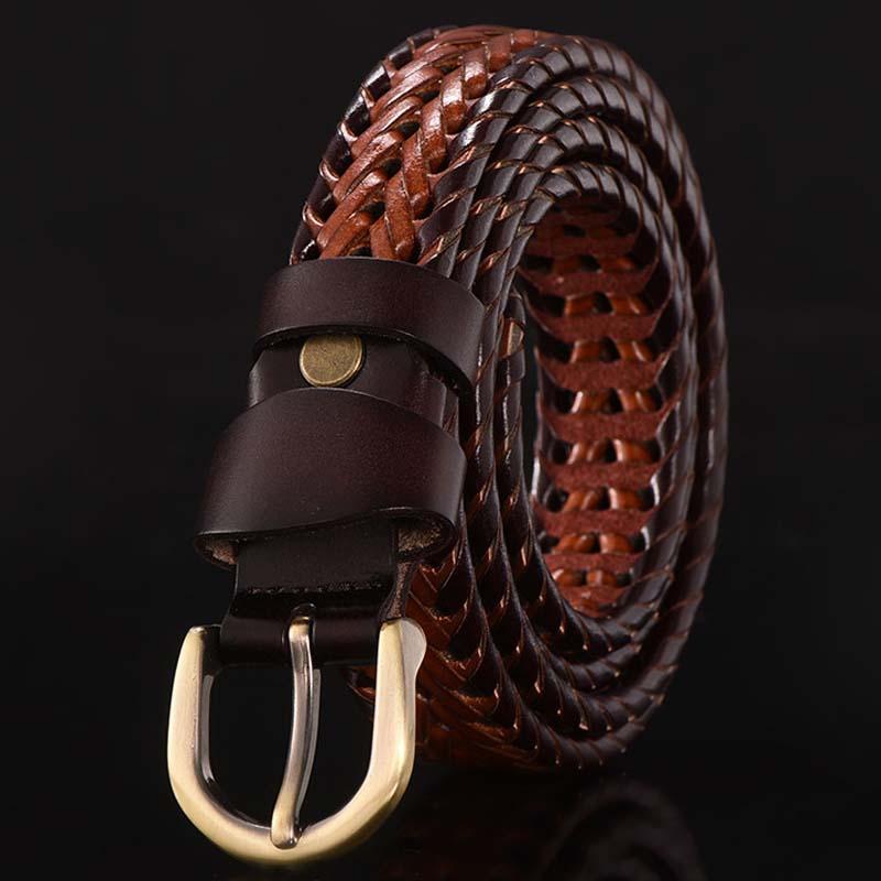 Mens Braided Leather Belt 02378980Q