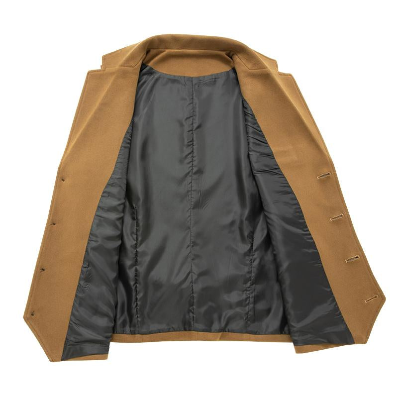 Mens Casual V-Neck Single-Breasted Patch Pocket Vest 53325062M