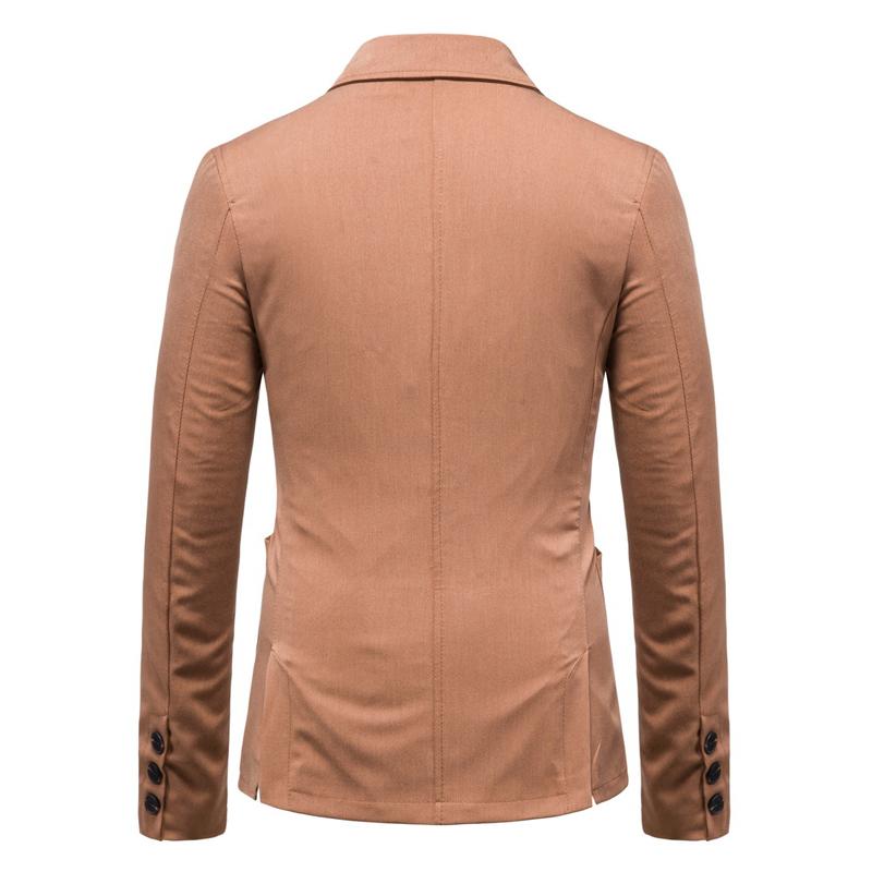 Mens Solid Color Lapel Blazer 81009666X