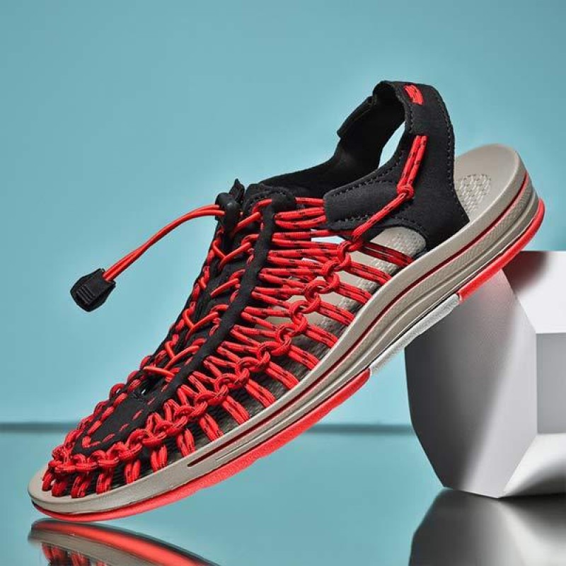 MENS HANDWOVEN BEACH SANDALS 53152187