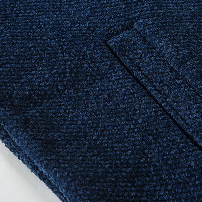 Mens Mid-length Hooded Knitted Cardigan Jacket 91084677X