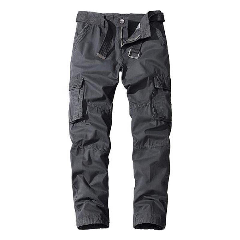 CASUAL STRAIGHT MULTI-POCKET CARGO PANTS 05518675M (BELT EXCLUDED)