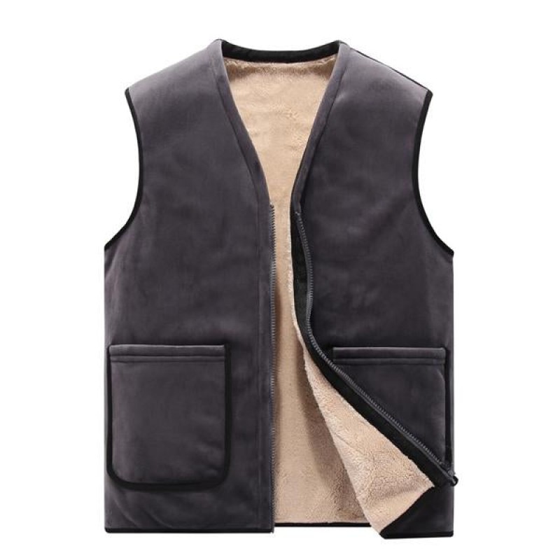 Mens V-Neck Fleece Thermal Vest 37128088X