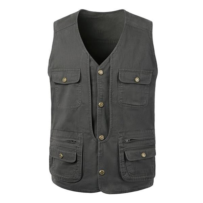 Mens Multifunctional Fishing Casual Vest 67037654M