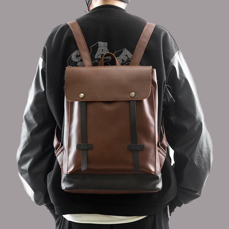 Mens Vintage Leather Backpack 49579044Y