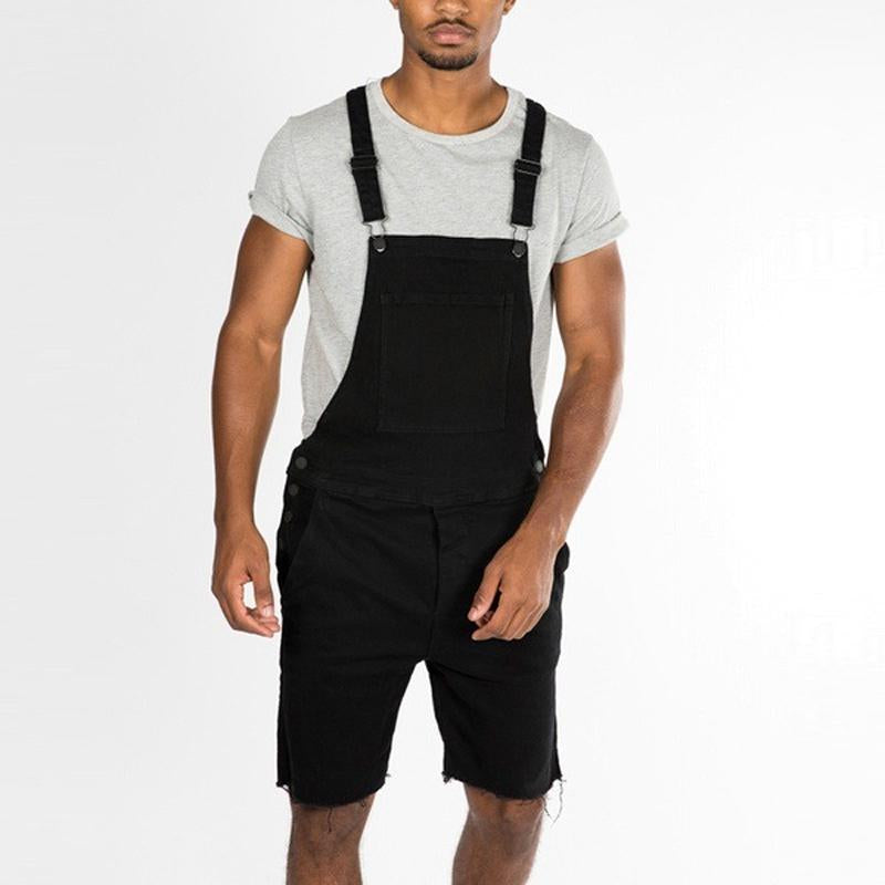 Mens Vintage Denim Shorts Overalls 73761537Y