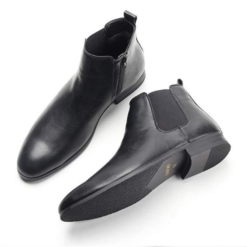 MENS BLACK CLASSIC CHELSEA BOOTS 60413229