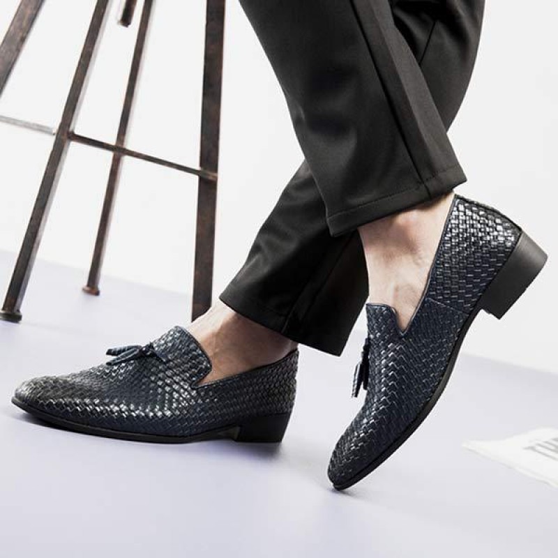 MENS WOVEN LEATHER SHOES 21875028