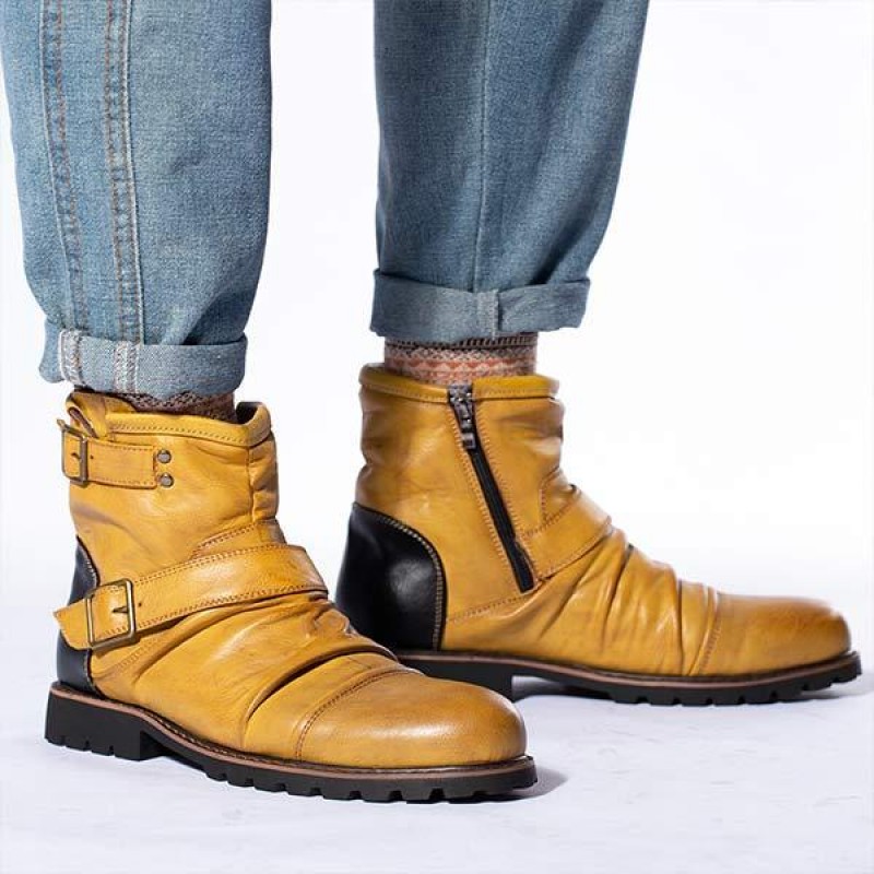 MENS VINTAGE CRINKLE BOOTIES 41547719C
