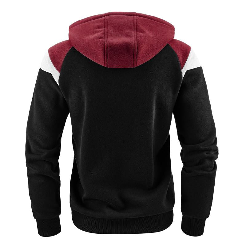 Mens Colorblock Casual Sports Hoodie 23371152X