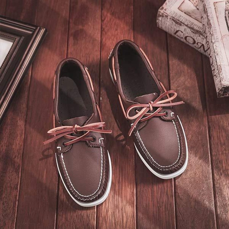 MENS LEATHER BOAT SHOES 41603460