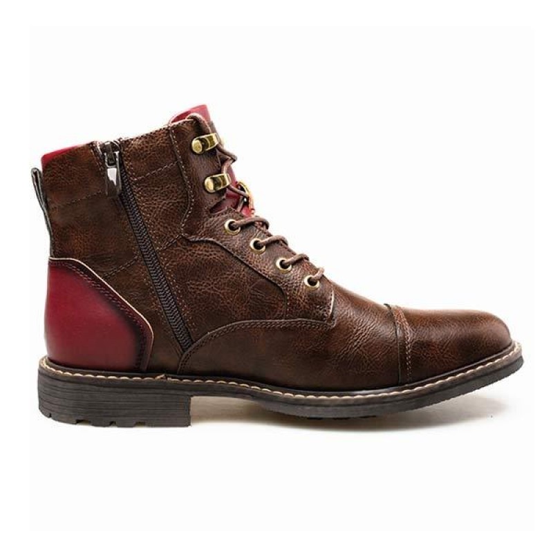 MENS PATCHWORK ANKLE BOOTS 27607163W