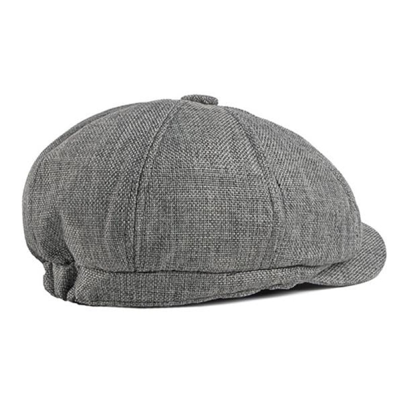 Mens Thin Breathable Retro Casual Beret 05351369M