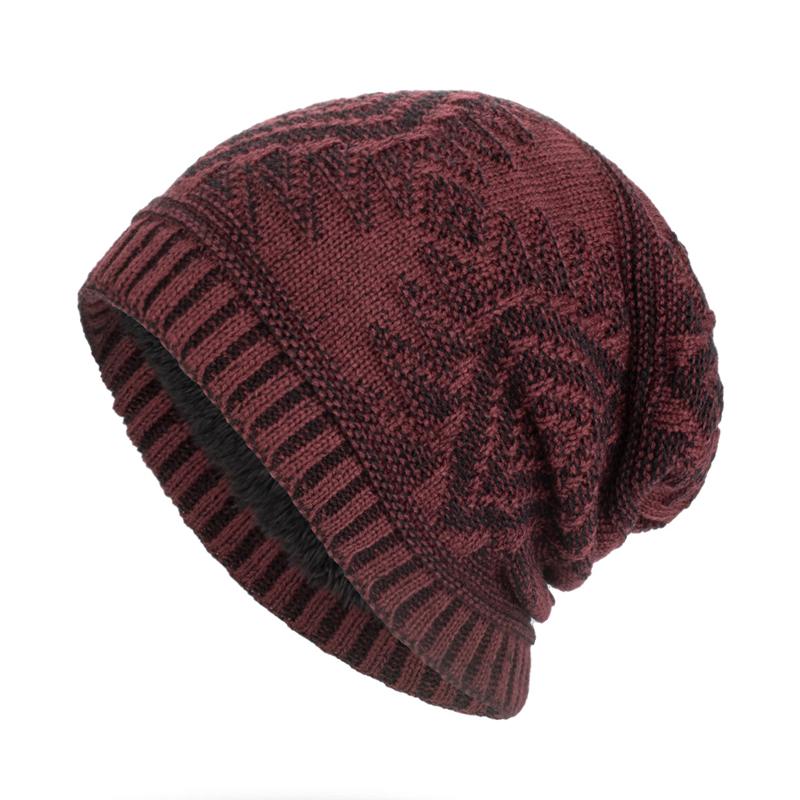 Mens Fleece Warm Knitted Hat 96256194Y