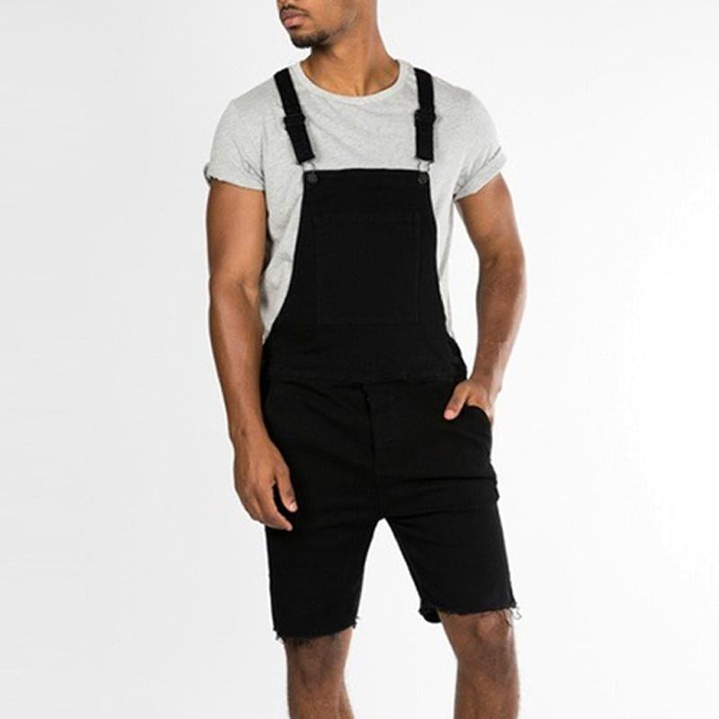 Mens Vintage Denim Shorts Overalls 73761537Y