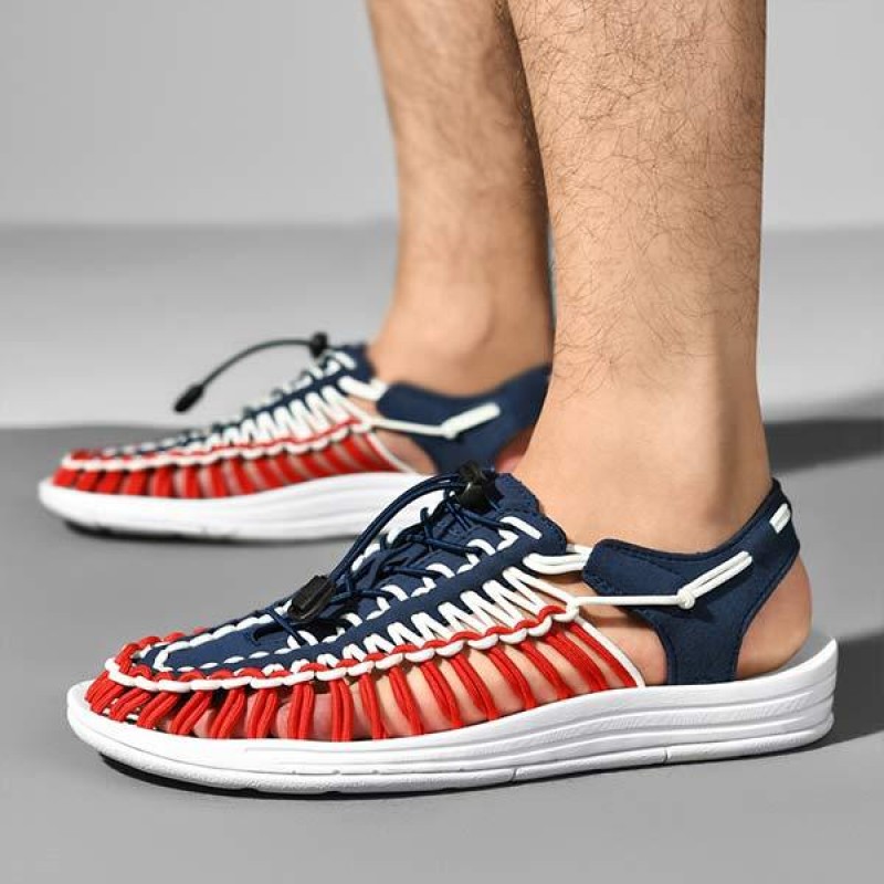 MENS HANDWOVEN BEACH SANDALS 53152187