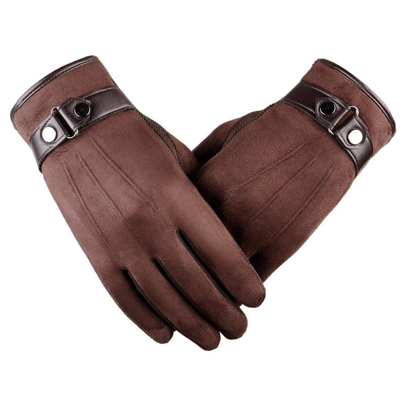 Mens Touchable Mobile Phone Screen Warm Cycling Driving Gloves 86786598Y